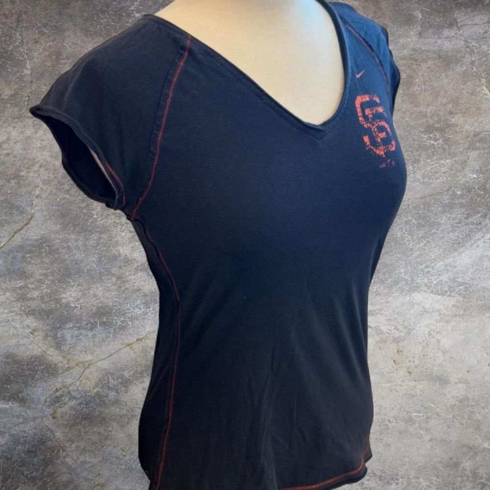 Nike San Francisco Giants Slim Fit Baby Tee Women's Size Medium MLB Baseball Y2K